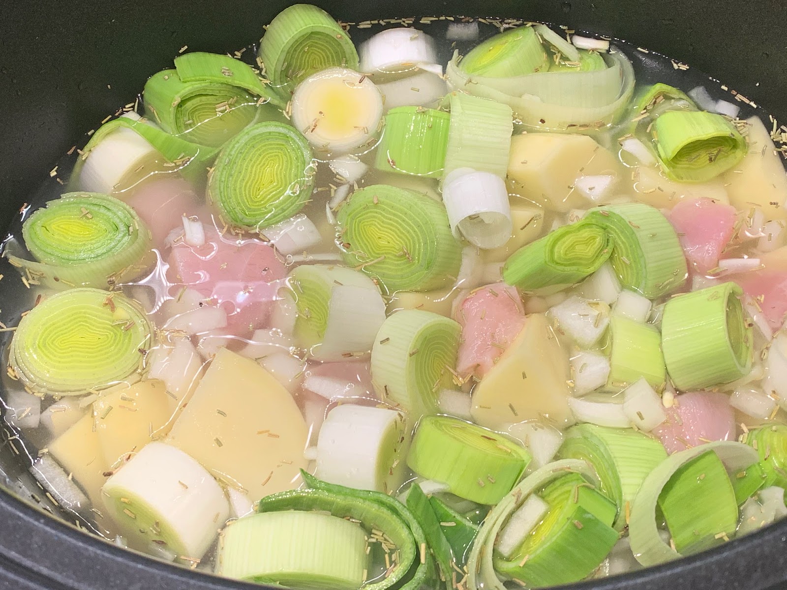 Slow Cooker Chicken and Leek Soup