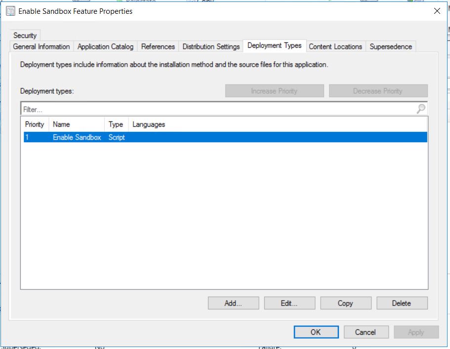 Deploy Windows Sandbox through SCCM for standard user devblog