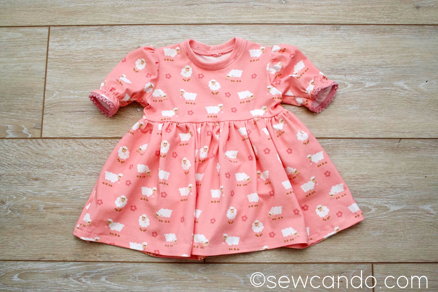 Sew Can Do My DIY'd Little Lamb Easter Baby Dress Set & Teether