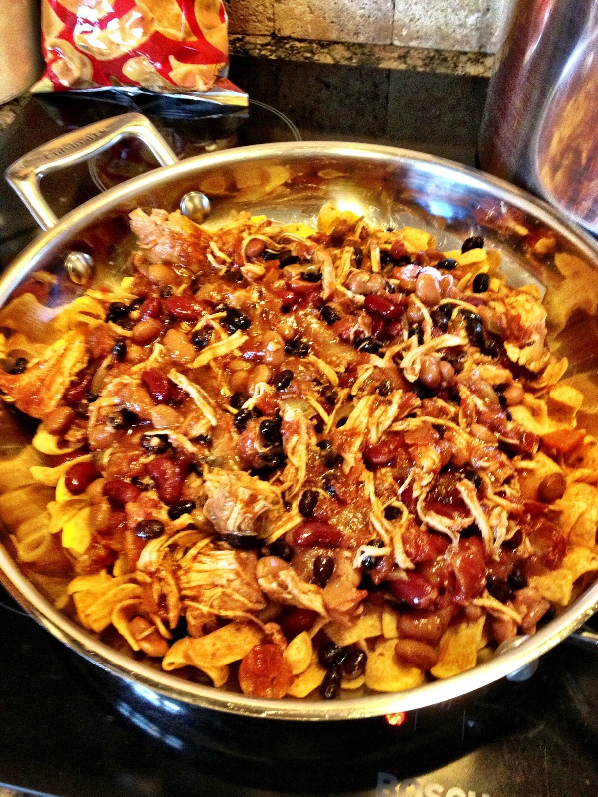 Zabrina's Roses Fritos Chicken Chili Skillet