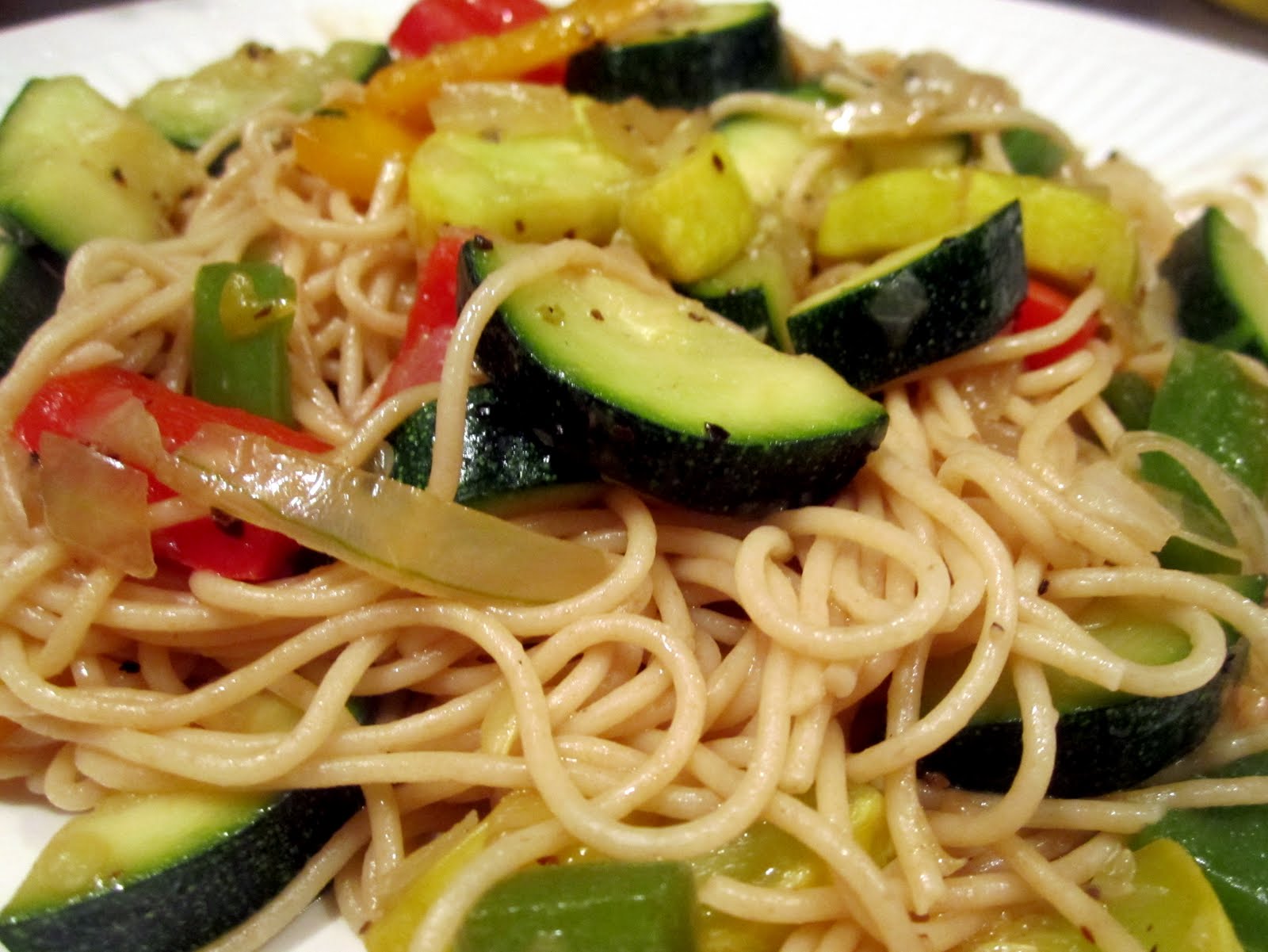 Call Me Mrs. Rapp Pasta with Veggies in White Wine & Lemon Sauce