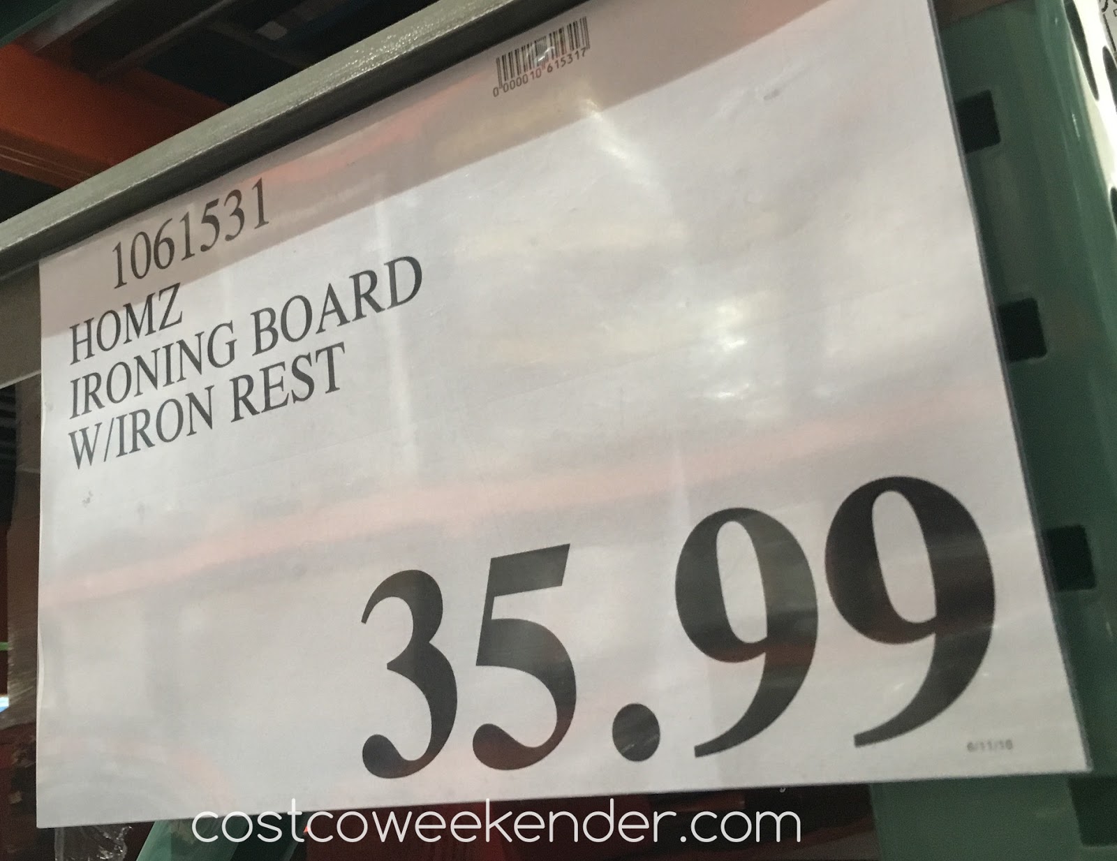 Homz Professional Wide Top Ironing Board Costco Weekender