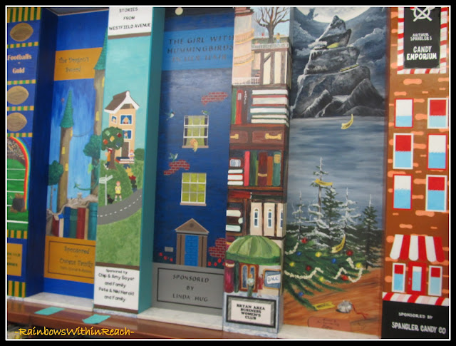 photo of: Painted Columns in Library as Fundraiser