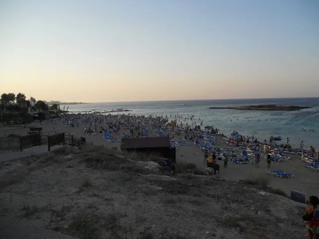 Cyprus Road Trip Itinerary: Fig Tree Bay at sunset