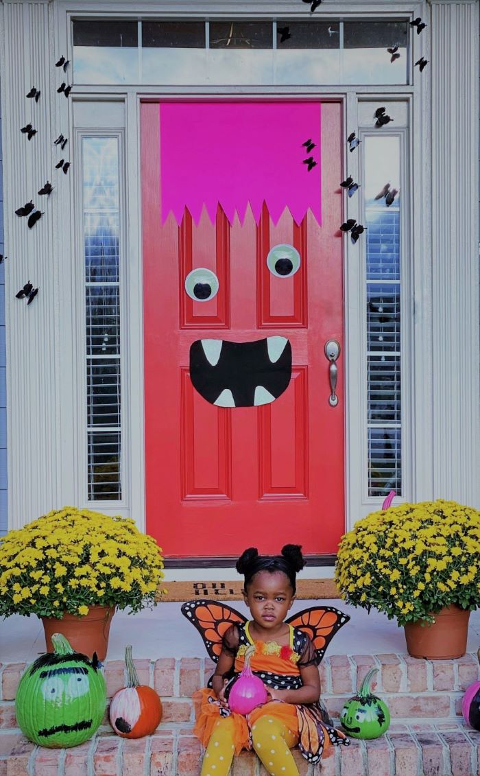 Halloween Front Porch Inspiration: Our 2021 Monster Door Edition-designaddictmom