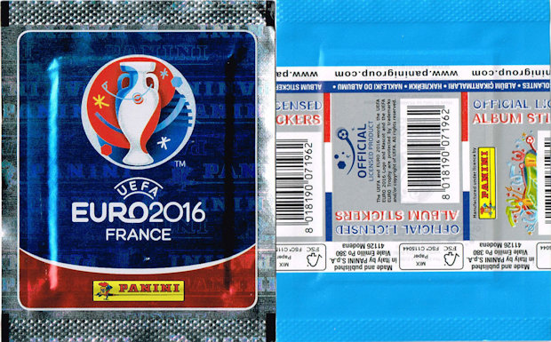 Euro 2016 PANINI STICKER Pack Tooting Bustina pochetta Bolsa de paquetes 