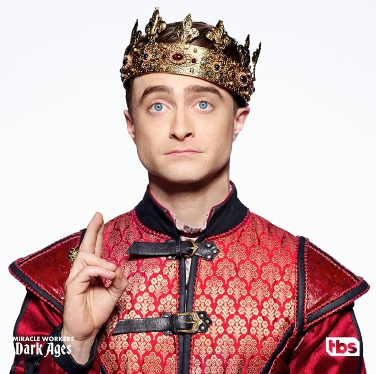 Miracle Workers: Dark Ages promotional photos - Daniel J Radcliffe Holland