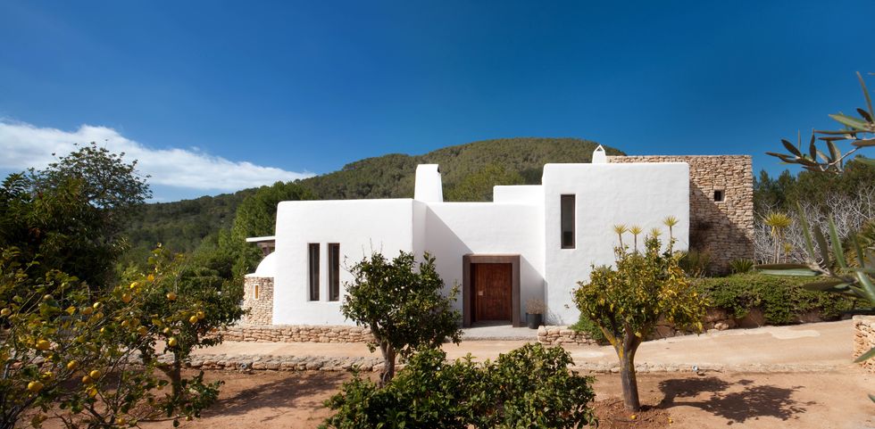 Can Bikini, A house in Ibiza surrounded by almond trees