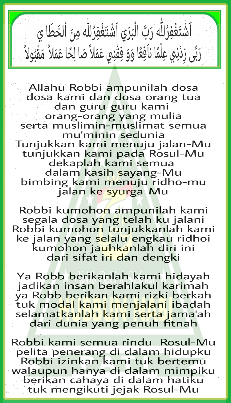 Lirik Sholawat Astagfirullah Versi Kelangan Soal Kumplit