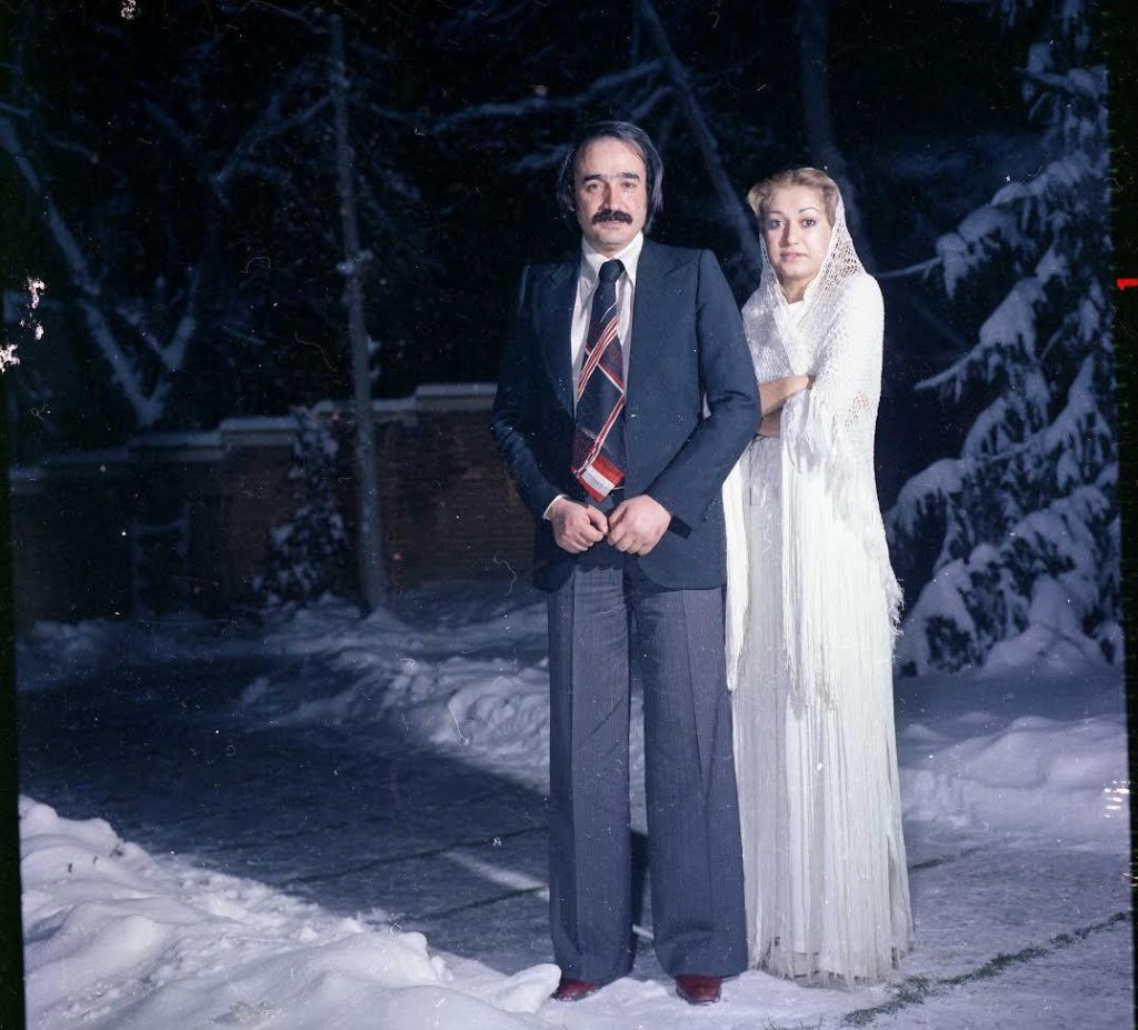 Happy Leisure Mahmoud Ghorbani and Shohreh Solati The winter of 1356