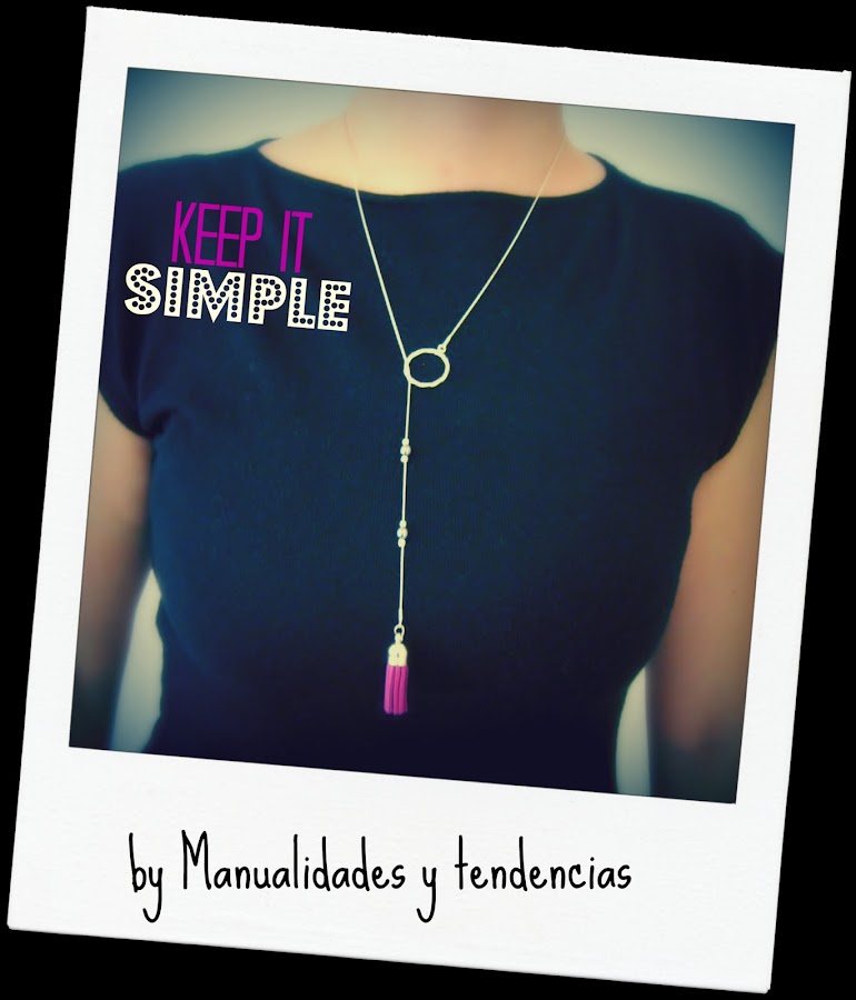 DIY Collar con borla / Tassel necklace / Collier pompom