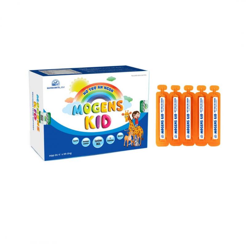 [Nguyên Sinh Group]Kích Thích Ăn Ngon Mogens Kid (Hộp 4 Vỉ X 5 Ống X 10 ml)