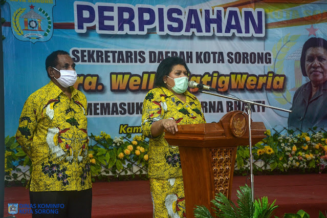 Welly Tigtigweria Gelar Perpisahan Pasca Pelepasan Sekretaris Daerah Kota Sorong.lelemuku.com.jpg
