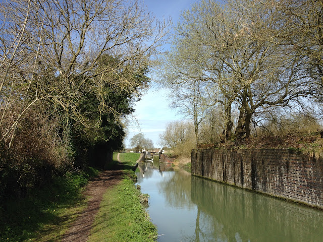 Remains of a bridge carrying the Midland and South Western Junction Railway over the Kennet and Avon Canal