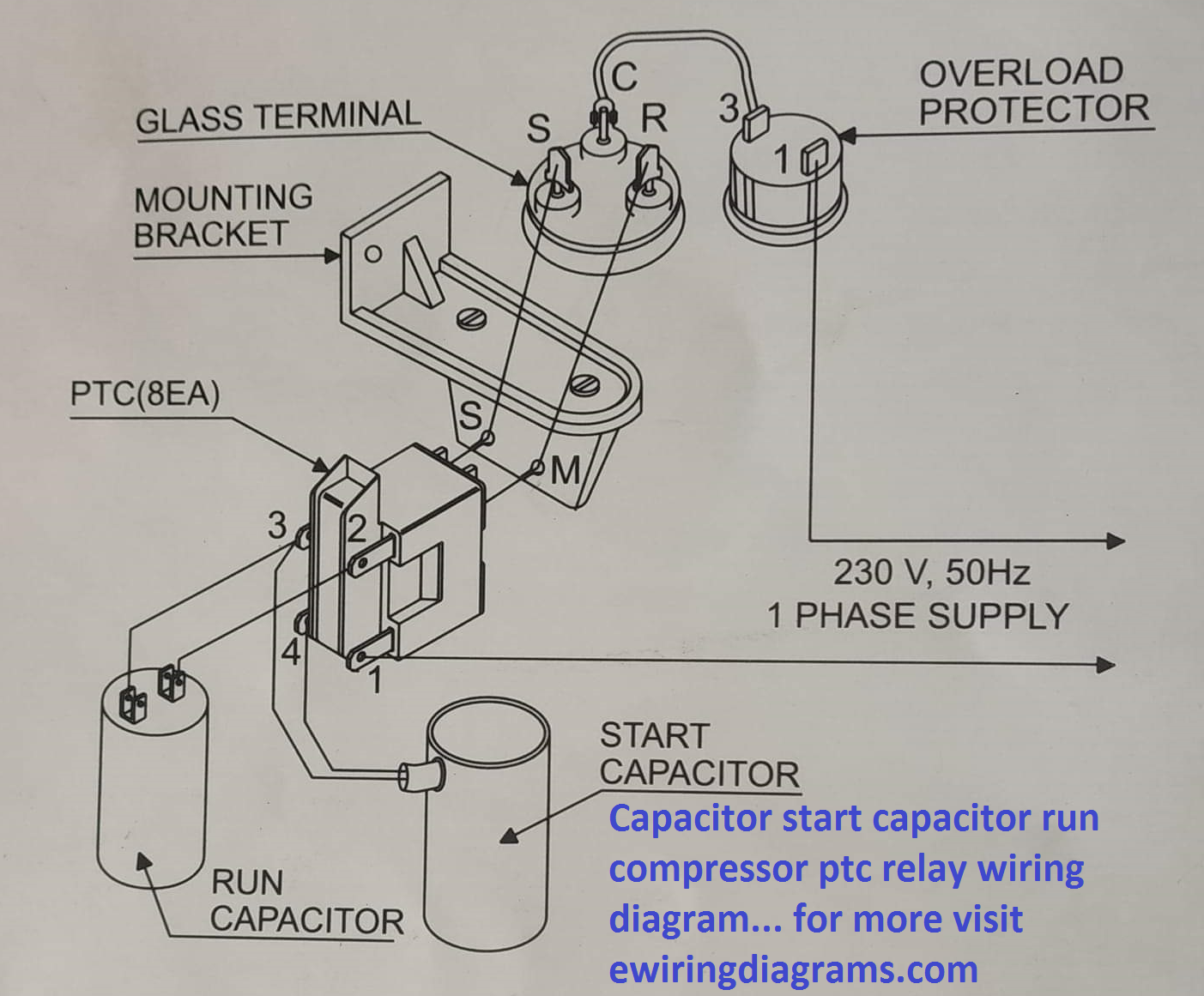 Schematic Refrigerator Start Relay Wiring Diagram Database