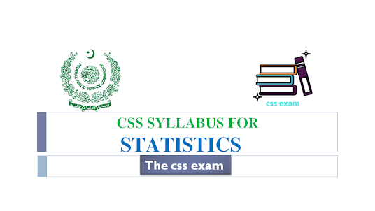 CSS SYLLABUS OF STATISTICS