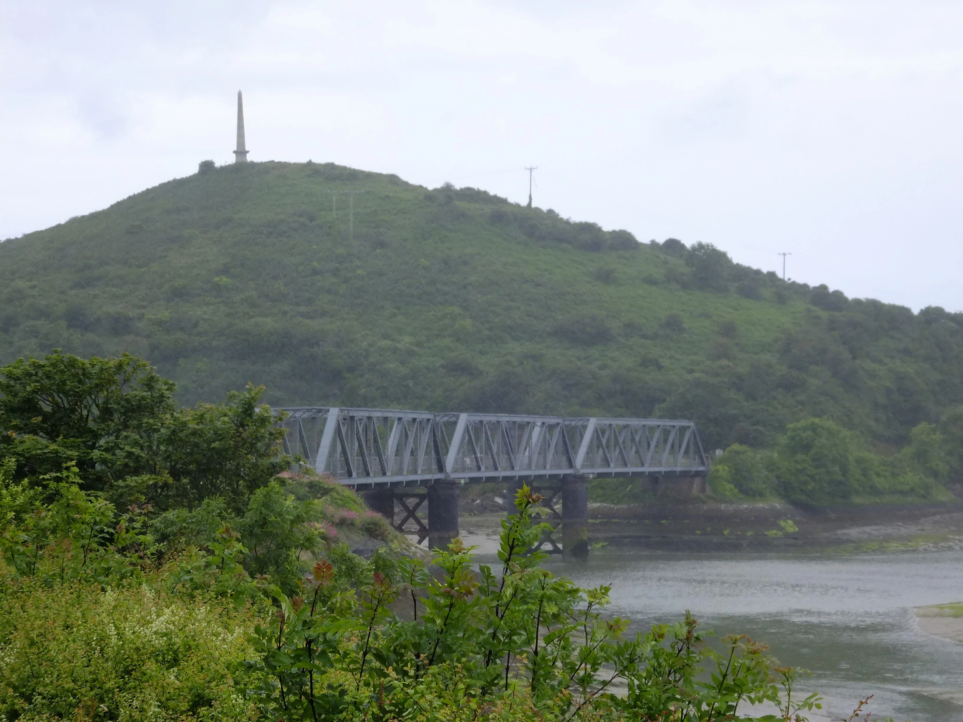 The iron railway bridge across Petherick Creek