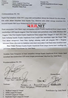 Inspektorat Diduga Abaikan Disposisi Walikota Langsa, Ini Kata Tgk Zubir September 2, 2021