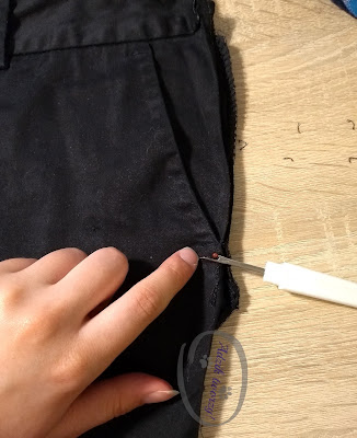 Adzik tworzy - jak powiększyć spodnie w pasie DIY