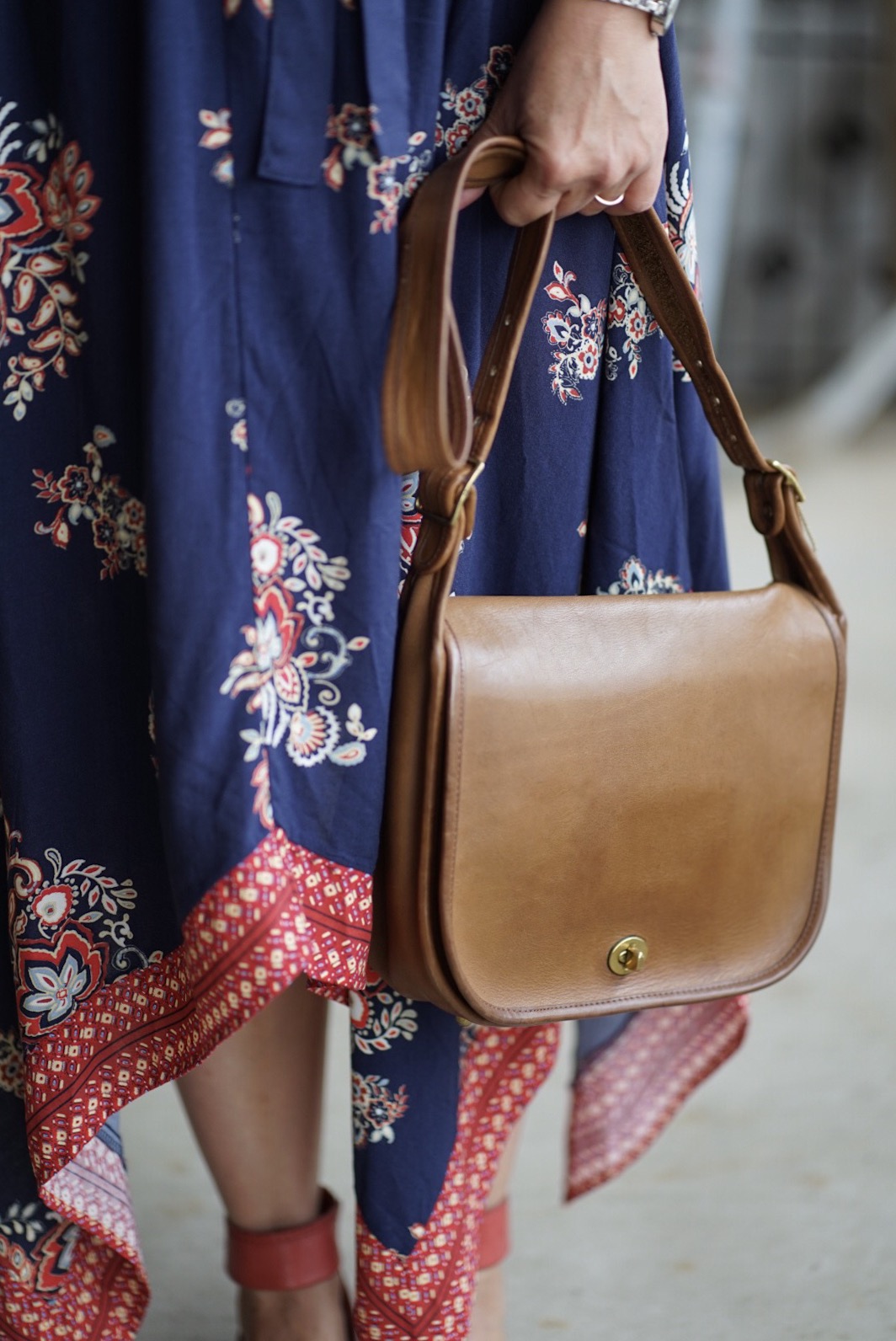 coach heather grey mini grab bag