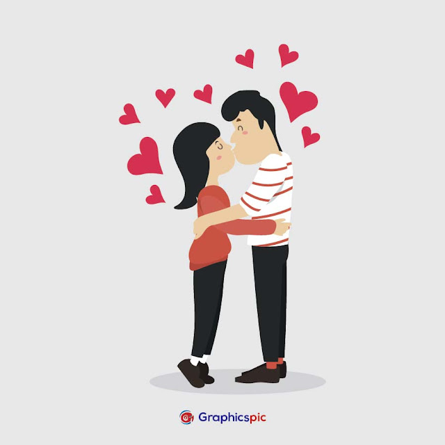 Hand drawn valentine’s day couple – Free Vector