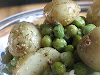 Warm Baby Potato and Pea Salad