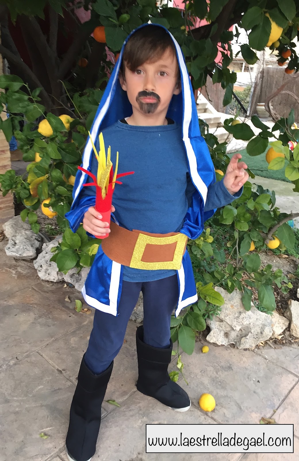 La estrella de Gael: Disfraz Mago Clash Royale.