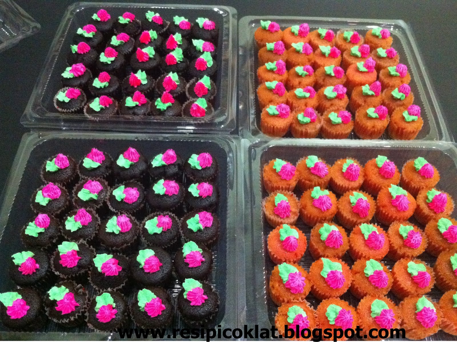 Resipi Coklat...... PELBAGAI CONTOH CUPCAKES...