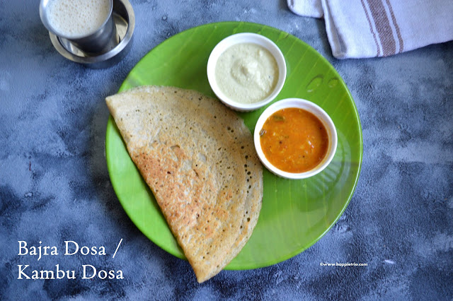 Bajra Dosa | Kambu Dosa | Pearl  Millet Dosa