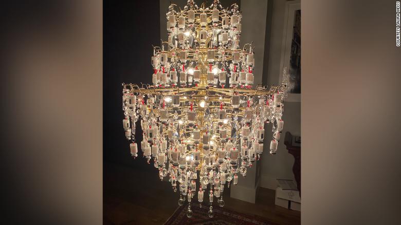 Colorado nurse transforms Covid vaccine vials into a work of art to show appreciation for healthcare workers