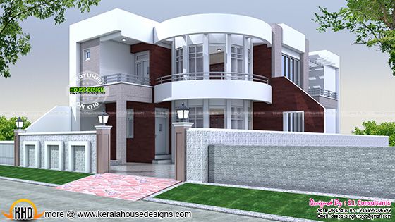 40x75 cute modern house plan