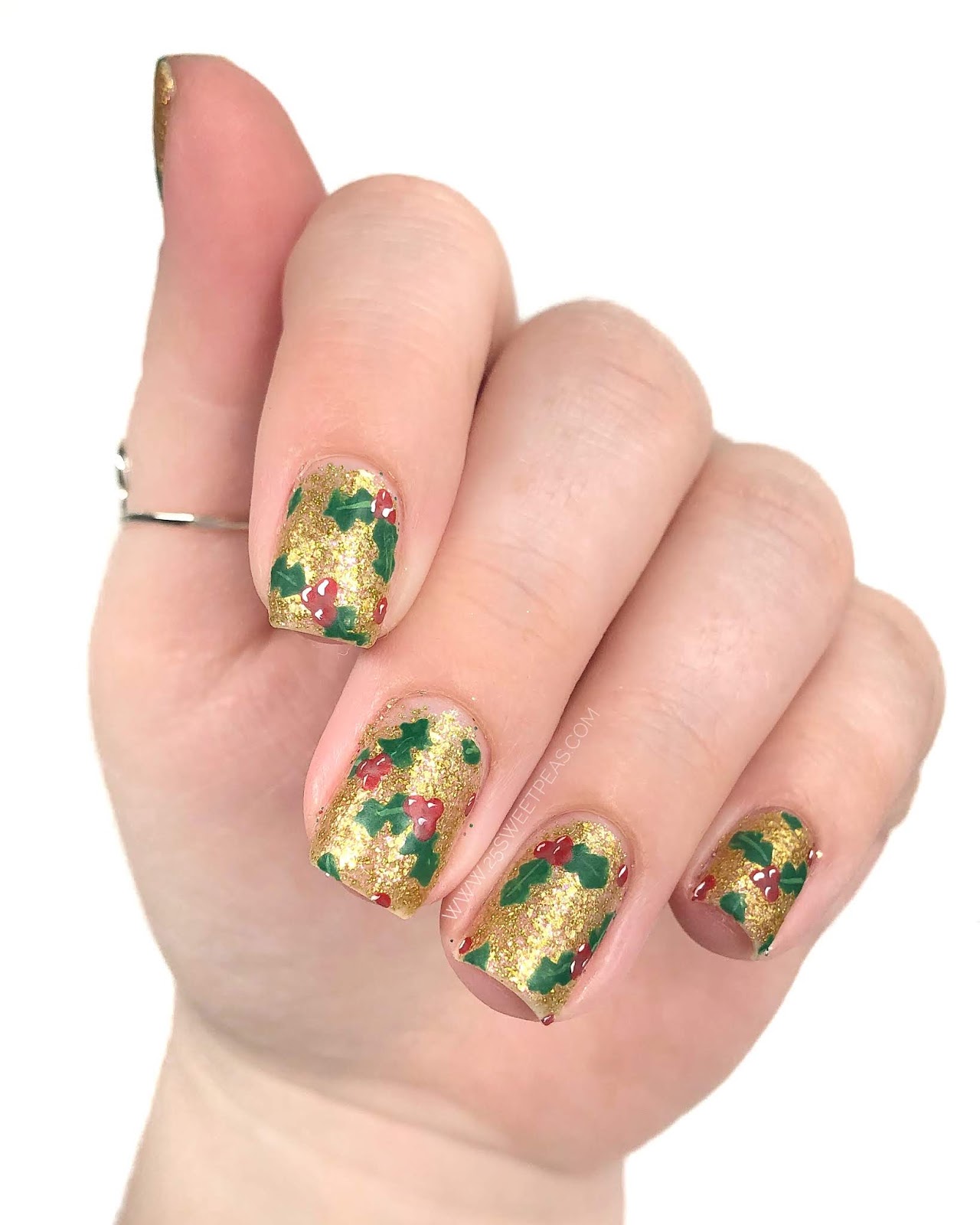 +11 Holly Nail Art
