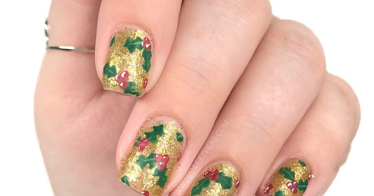 Quick and Easy Holly Nail Art - wide 7