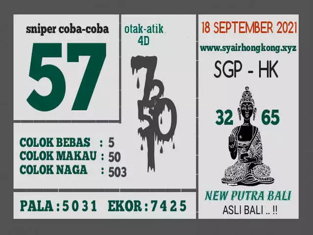 Prediksi Syair Sgp 18 September 2021 Pangkalantoto
