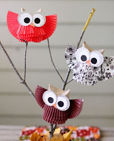 Owl Craft Cupcake Liner