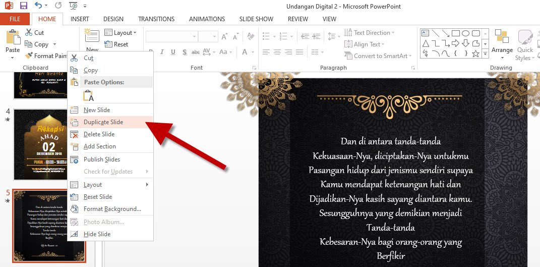 Undangan Digital 2 Template Gratis Undangan Pernikahan Professional Dari Powerpoint Sarang Tutorial