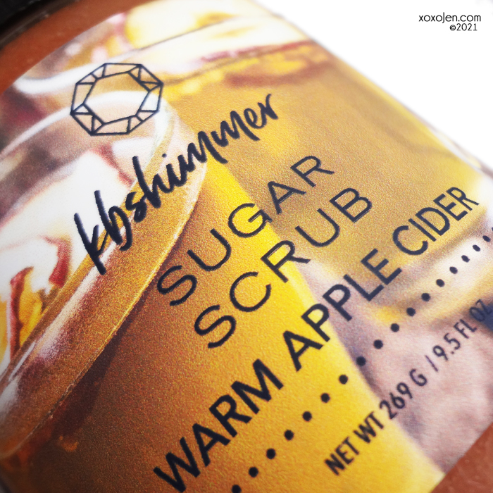 xoxoJen's swatch of KBShimmer Warm Apple Cider scrub