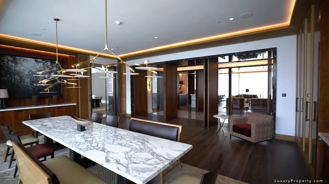 Tour Dorchester Hotel Dubai Penthouse vs. 33 Interior Design Photos