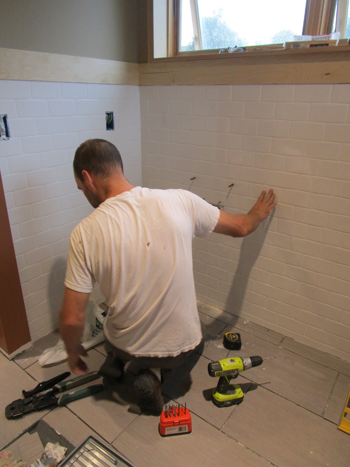 Room for More Grout. Sink. Toilet?