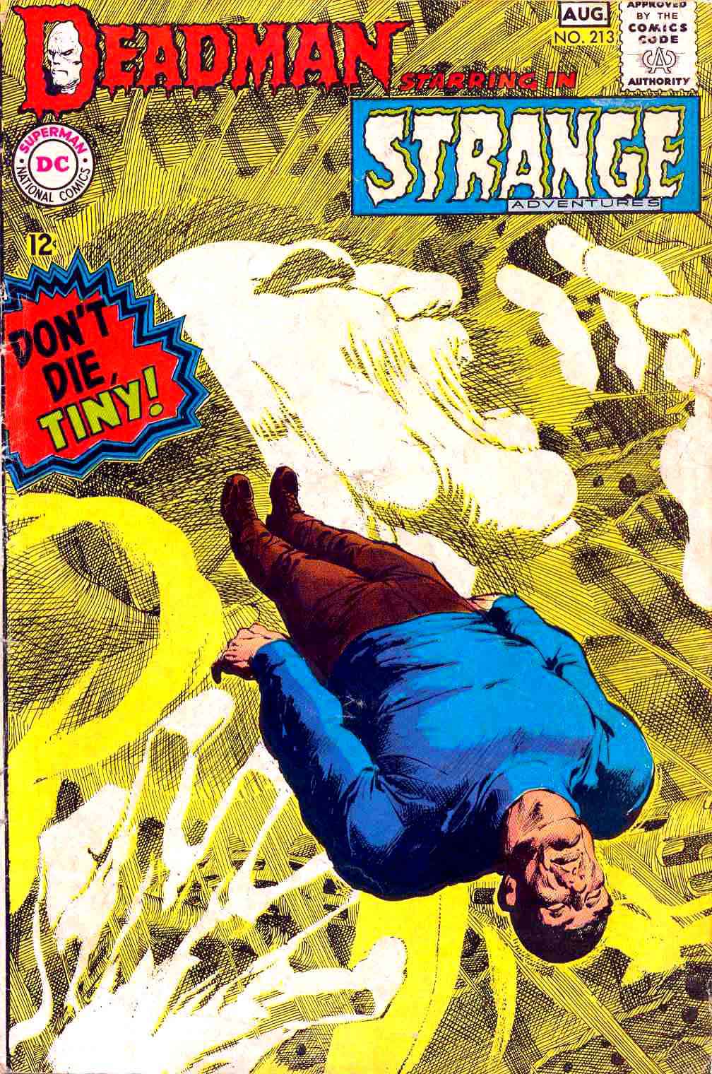 Strange Adventures v1 #213 dc 1960s silver age comic book cover art by Neal Adams