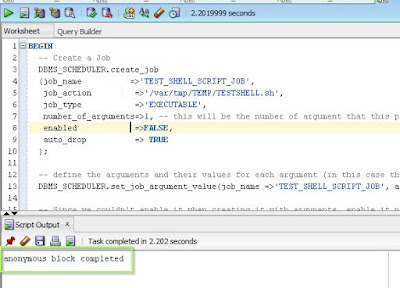 How to execute a Shell Script from PLSQL? (DBMS_SCHEDULER) ~ Oracle ...