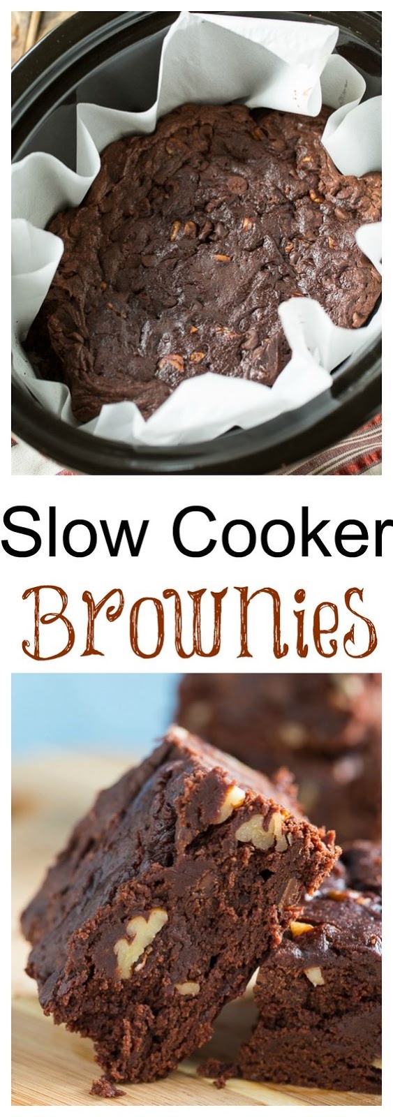 Slow Cooker Triple Chocolate Brownies Foodandcake789