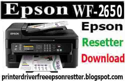 Epson WorkForce WF-2650 resetter Software tool free download 2020