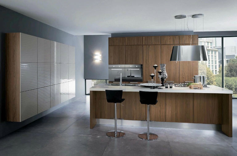 Simply Beautiful Kitchens - The Blog: Walnut Modular Kitchens by Scavolini