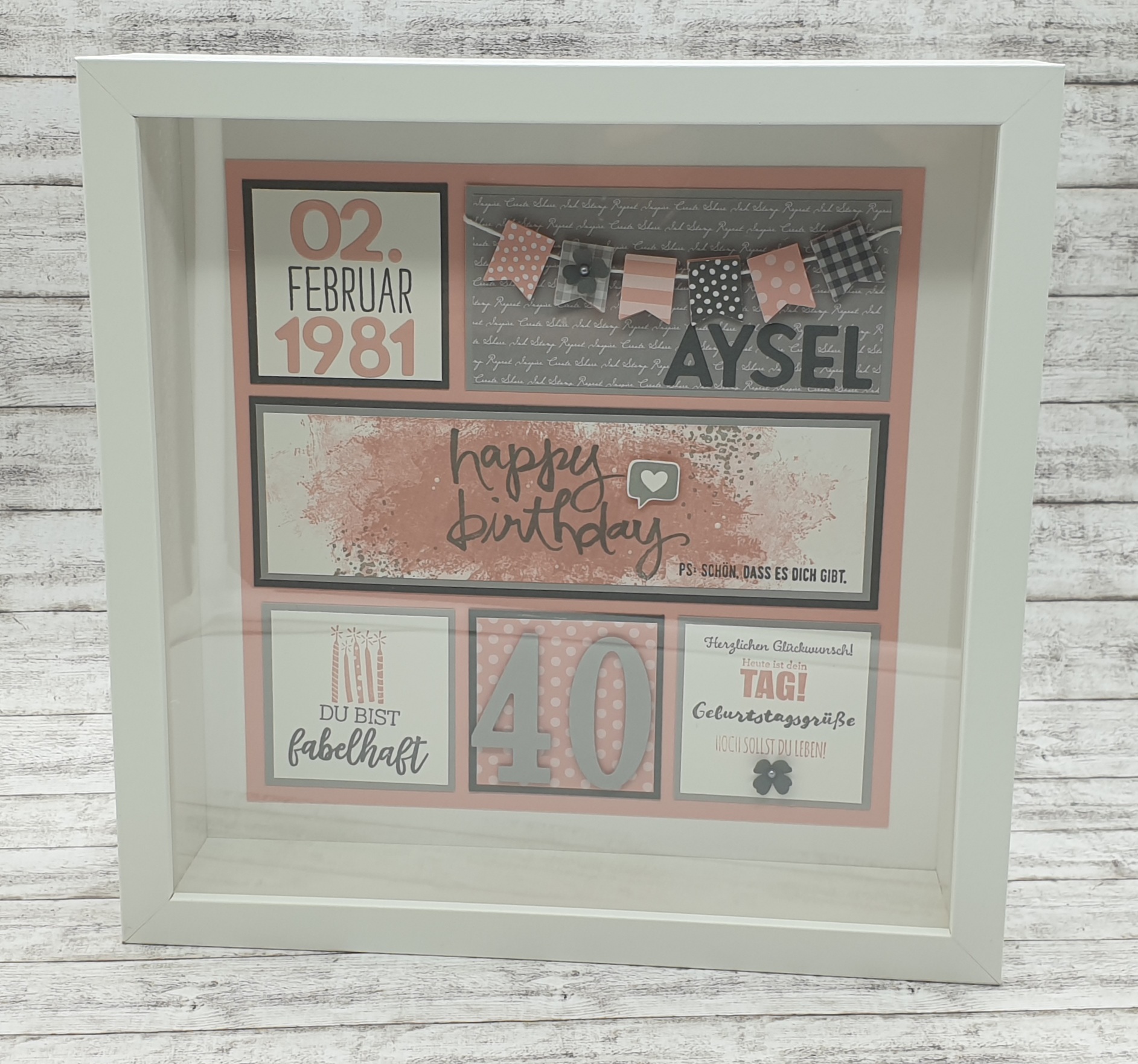 Das Bastelzimmer: Geburtstagsrahmen