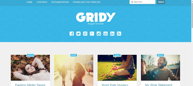 Gridy Blogger Templates