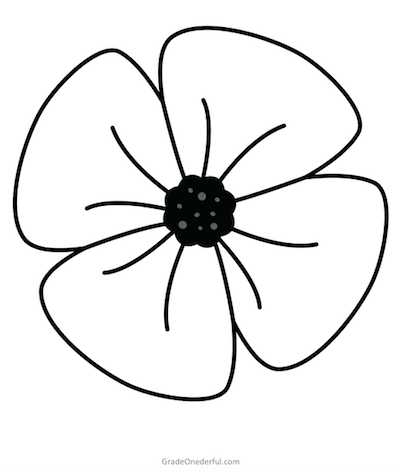 Remembrance Day Colouring Book: Free Grade Onederful