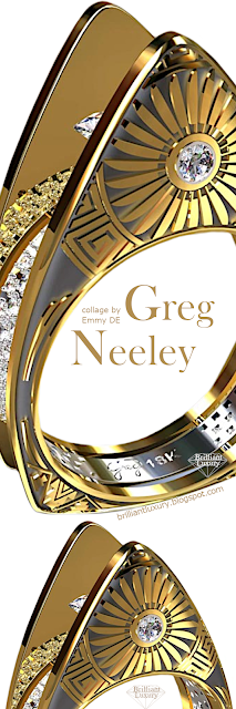 ♦Greg Neeley Hopi Pottery Ladies Diamond Ring #gregneeley #jewelry #brilliantluxuryry