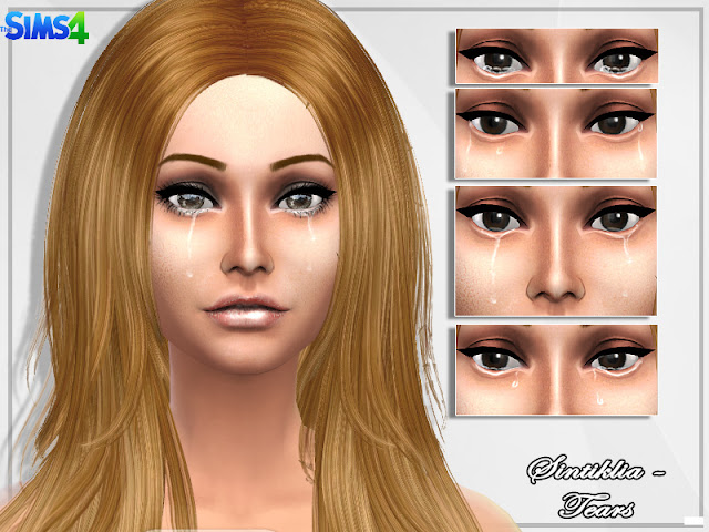 Слезы для персонажей The Sims 4 со ссылками на скачивание