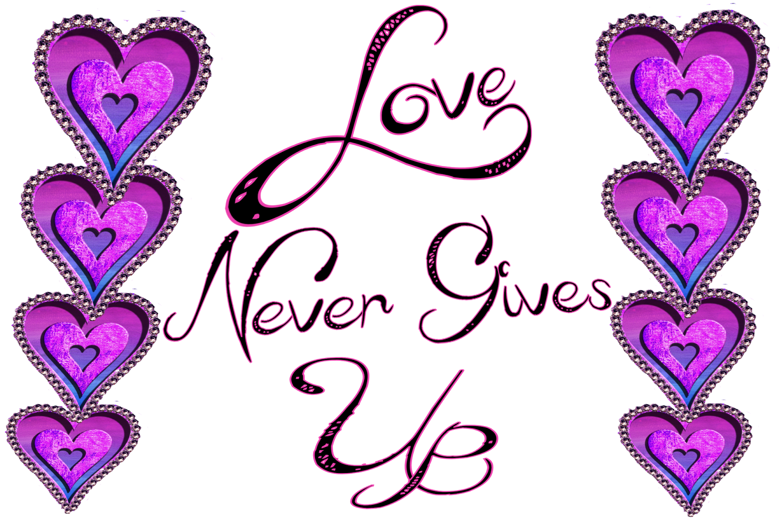 Christian Images In My Treasure Box: Love Never Gives Up
